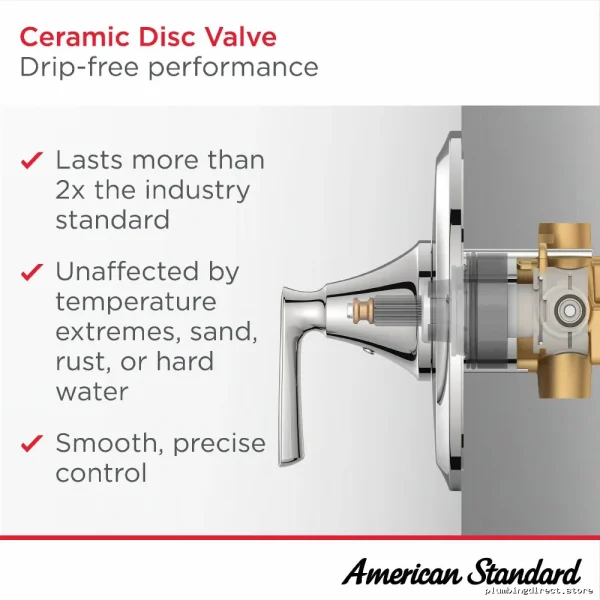 American Standard Colony Pro Single Handle Shower-Tub Combo w/ Diverter Valve - Chrome Finish - Image 3