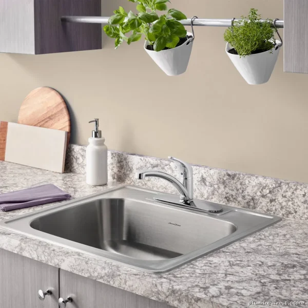 American Standard Chrome Pro Kitchen Faucet - Colony Series 7074000 - Image 2