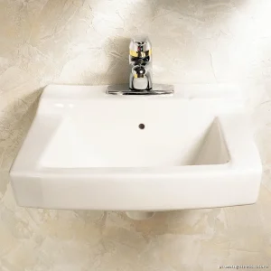Declyn White Wall-Mounted Centerset Bathroom Sink - American Standard
