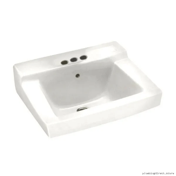 Declyn White Wall-Mounted Centerset Bathroom Sink - American Standard - Image 2