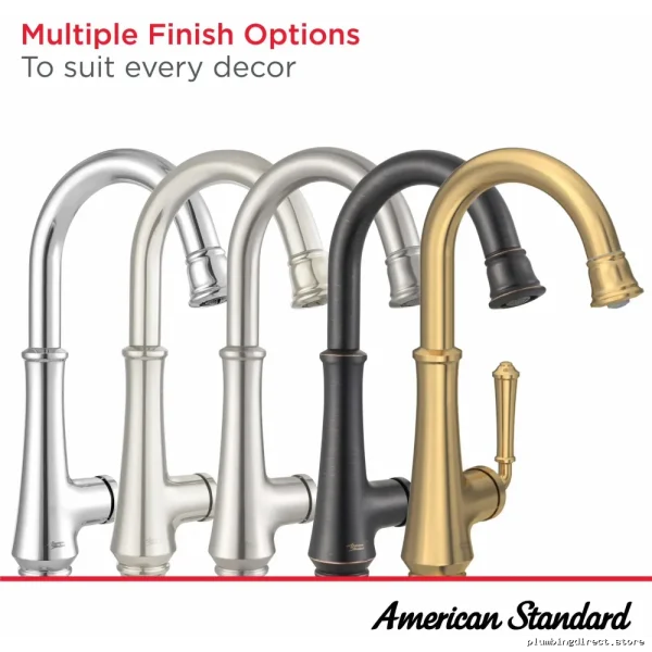 American Standard Delancey Chrome Bar Faucet 1.5 GPM Pull-Down Spray