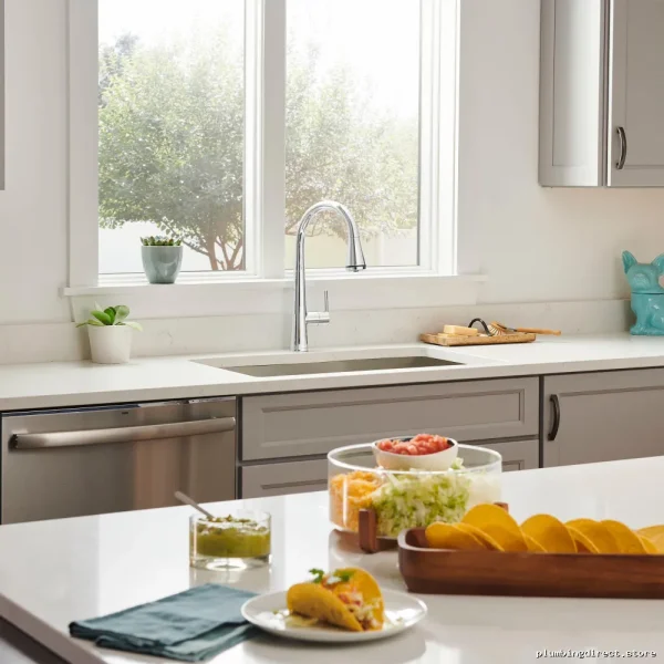American Standard Edgewater Pull-Down Spray Chrome Kitchen Faucet