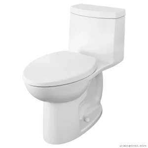 American Standard White Elongated Toilet 1.28 GPF Water-Saving Tall Height