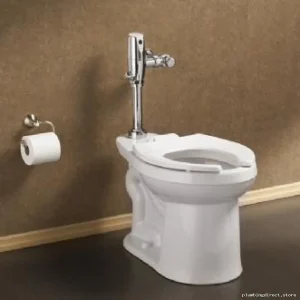 American Standard Exposed Toilet Tank Flapper with Sel...Battery - Polished Chrome Finish