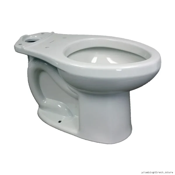 H2Opton Comfort Height Elongated Toilet Bowl - White Low-Profile Seat Design 3705216.020 American Standard - Image 2