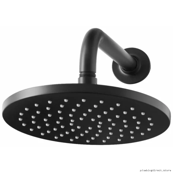 American Standard Studio S 8 High-Pressure Rain Shower Head - Matte Black Modern Design - Image 2