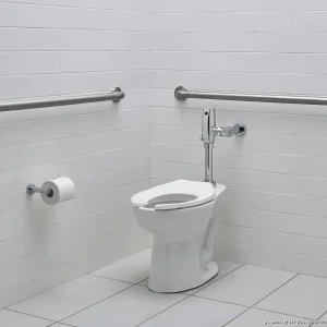 American Standard Madera 1.1 GPF White Elongated Flushometer Toilet Bowl, Floor Mounted
