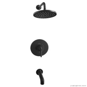 American Standard Matte Black Tub Shower Trim Kit - Studio S Collection