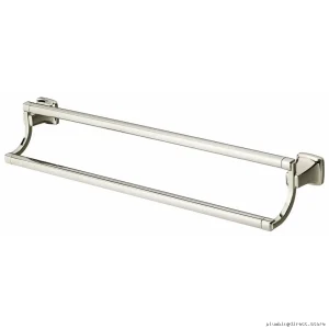 American Standard Polished Nickel 24-Inch Double Towel Bar Townsend