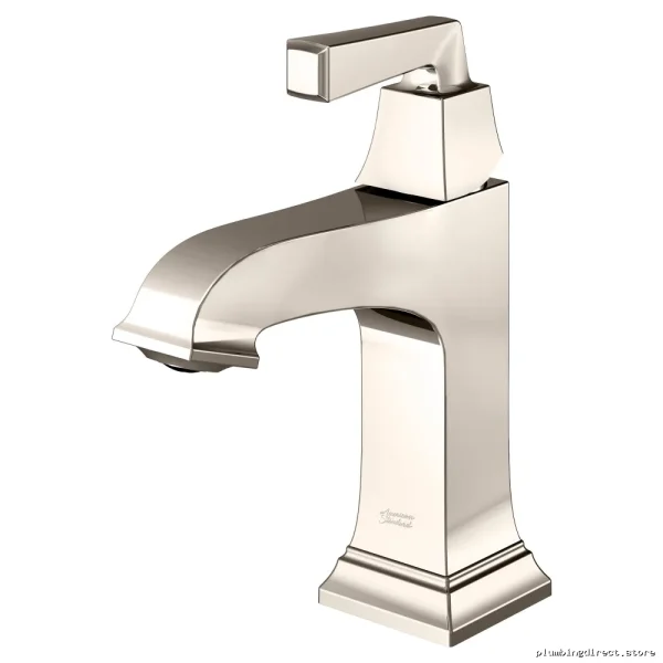 American Standard Polished Nickel Bathroom Faucet 1.2 GPM Single Hole Pop-up Drain - Image 2