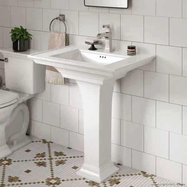 American Standard Polished Nickel Bathroom Faucet 1.2 GPM Single Hole Pop-up Drain - Image 3