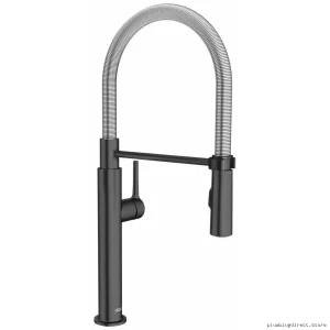 American Standard Pull-Down Kitchen Faucet w/Spring Spout in Matte Black