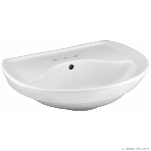 Ravenna Undermount Pedestal Sink Top - White 0268004.020 American Standard