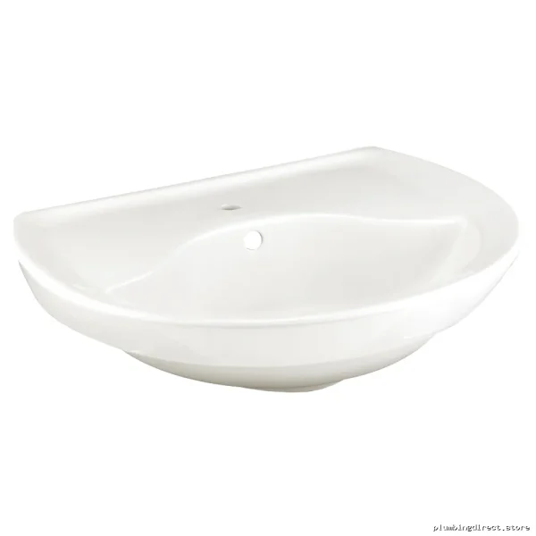 American Standard Ravenna White 1-Hole Pedestal Sink Top - Elegant Bathroom Design - Image 2