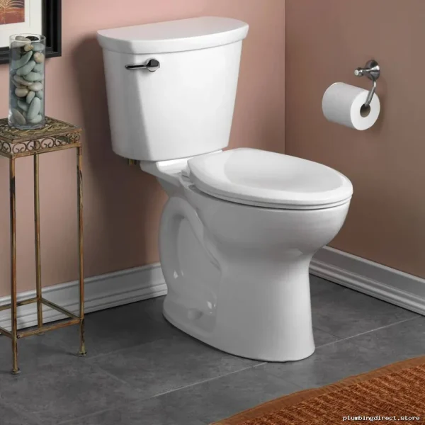 American Standard Right Height Elongated Toilet w/ Concealed Trapway & FloWise Flush - Two-Piece Includes Seat - White Model # - Image 2