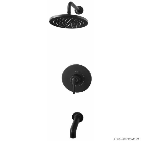 Single-Handle Shower & Tub Trim Kit w/Diverter Valve - Matte Black American Standard