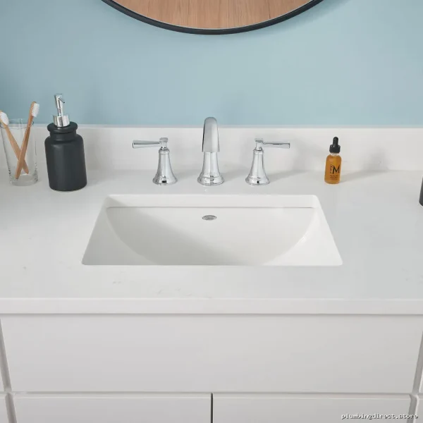 American Standard Studio 18x12 Undermount Sink - White Modern Design Model 0614300.020 - Image 2