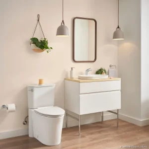 American Standard Studio S Tall Elongated Toilet Bowl with Seat (White) 3712A100.020
