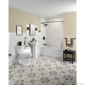 American Standard Tall Elongated Toilet Bowl - White 3271101.020 with Less Seat Design