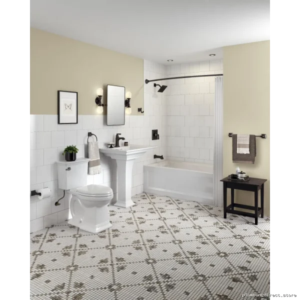 American Standard Tall Elongated Toilet Bowl - White 3271101.020 with Less Seat Design