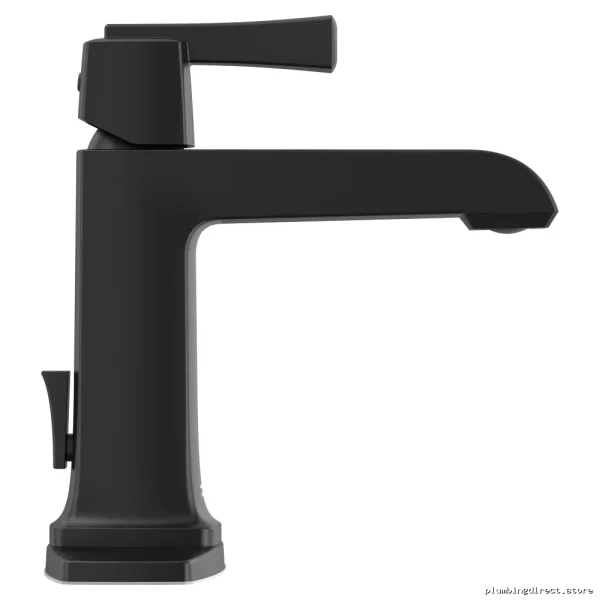 American Standard Townsend Single-Hole Bathroom Faucet - Matte Black Pop-Up Drain