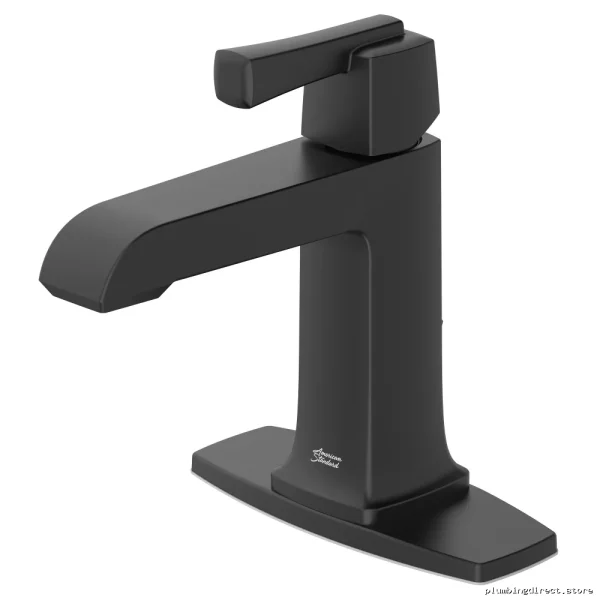 American Standard Townsend Single-Hole Bathroom Faucet - Matte Black Pop-Up Drain - Image 4
