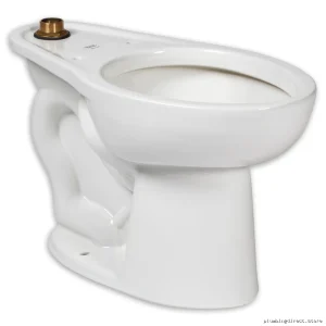 American Standard White Elongated 1.0 GPF Floor Mount Toilet Bowl No Seat