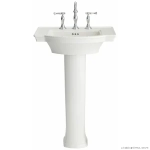 American Standard White Pedestal Leg 0029000.020 - Durable Modern Design for Bathrooms