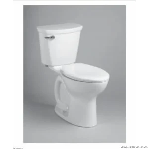 American Standard 3517D101.020 White Round Toilet Bowl - Comfort Height, Seat Not Included