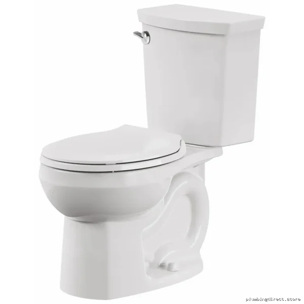 White Round Toilet Bowl Without Seat - American Standard 3708216.020 H20ption - Image 3