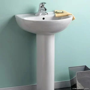 American Standard White Pedestal Leg 731150-400.020 for Toilet Base Support