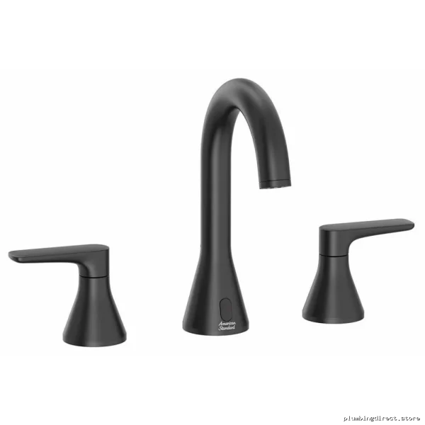 American Standard Aspirations Widespread Bathroom Faucet with Pop-Up Drain - Matte Black Finish Model 7061857.243 - Image 4