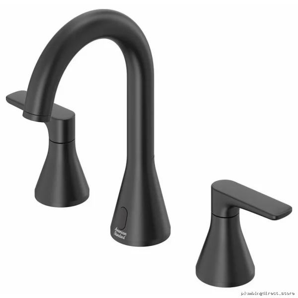 American Standard Aspirations Widespread Bathroom Faucet with Pop-Up Drain - Matte Black Finish Model 7061857.243 - Image 5