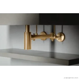 Angled Cross Handle Supply Stop Valve | Brilliance Luxe Gold BT022204-GL Brizo