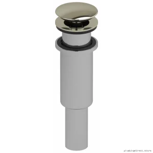 Anti-Overflow Push Drain Polished Nickel DL170PN RIOBEL