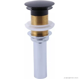 Anti-Overspill Push Button Faucet in Matte Blk | Brizo Model#RP