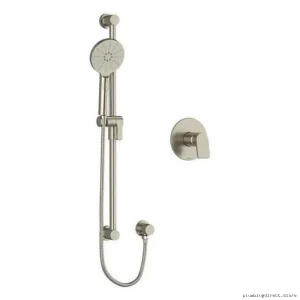 Pressure Balance Anti-Scald Shower Valve with PEX Expansion - Brushed Nickel OD54BN-EX RIOBEL