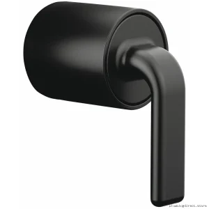 Allaria Anti-Scald Pressure Valve Trim with Twist-Style Handle - Matte Black HL60P67-BL
