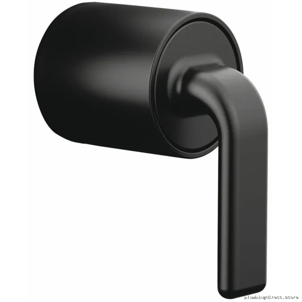Allaria Anti-Scald Pressure Valve Trim with Twist-Style Handle - Matte Black HL60P67-BL