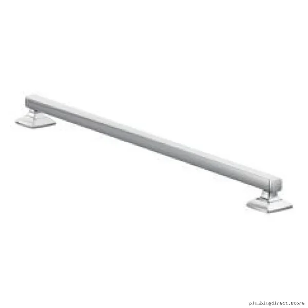 Stainless Steel Bathroom Safety Grab Bar - Anti-Slip Chrome Finish Voss 18 Designer YG5118CH by Moen