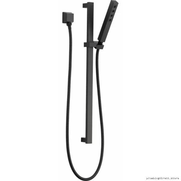 Ara H2Okinetic 1-Setting Hand Shower w/ Slide Bar - Matte Black Model 51567-BL Delta - Image 2