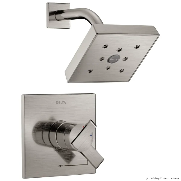 Ara Monitor 17 Series H2Okinetic Stainless Steel Shower Trim - Water Saving - Image 2