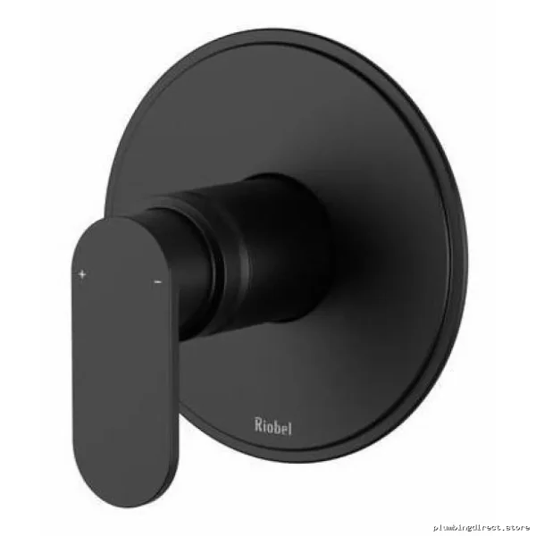 Arca Black Pressure Balance Shower Valve Trim TAA51BK by RIOBEL