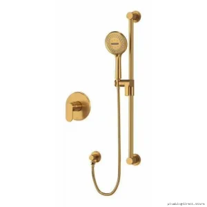 Brushed Gold Arca Pressure Balance Shower Valve with PEX Fittings