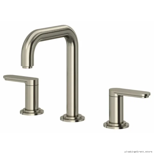 Arca Brushed Nickel Widespread Bathroom Faucet 1.2 GPM U-Spout Lever Handle