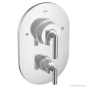 Arris Shower Valve Trim with Built-In Diverter & Precise Temp Control - Chrome TS2200