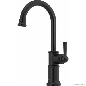 Matte Black Kitchen Bar Sink Faucet - Artesso Brizo Prep Station Model 61025LF-BL