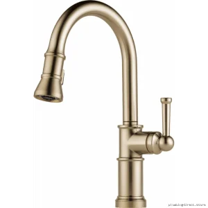 Artesso Luxe Gold Kitchen Faucet w/ Pulldown Spray - 63025LF-GL Brizo