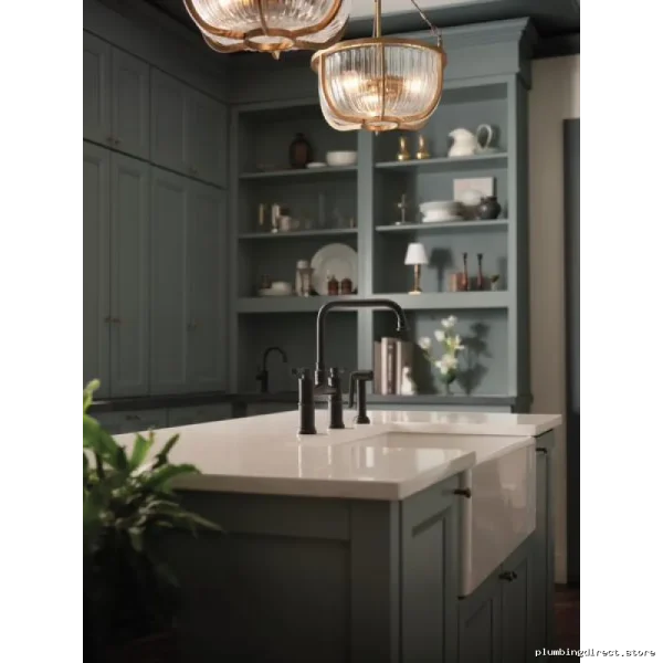 Artesso Bridge-Style Kitchen Faucet with Side Spray - Matte Black 62525LF-BL Brizo - Image 2