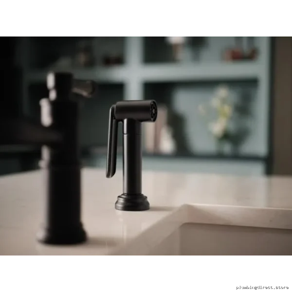 Artesso Bridge-Style Kitchen Faucet with Side Spray - Matte Black 62525LF-BL Brizo